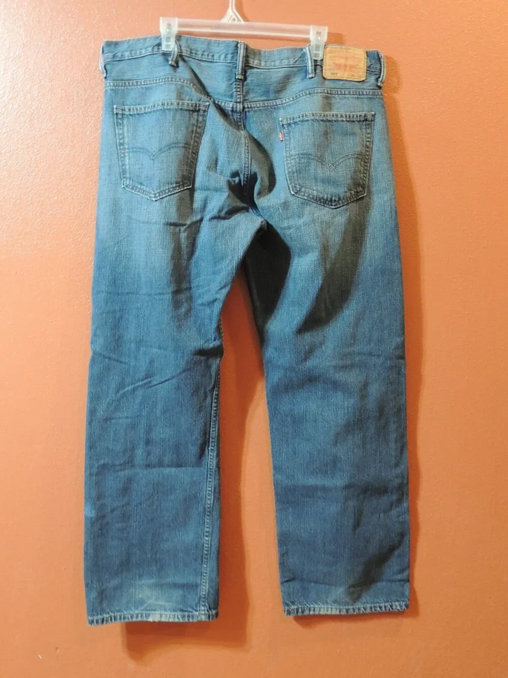 Levi 569 Jeans 1990S Men 38x32 Pockets Outdoors Work Comfort Denim Blue Jeans
